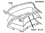 Click Here For Full Product Info 100 MOLDING-REAR WINDOW LOWER-COUPE-USED-64-67
