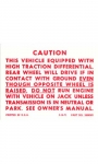 Click Here For Full Product Info 13031A DECAL-POSI-TRACTION CAUTION-72-73