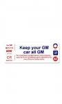 Click Here For Full Product Info 13512 DECAL-KEEP YOUR CAR ALL GM-72L