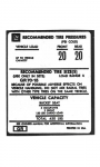 Click Here For Full Product Info 13525 DECAL-TIRE PRESSURE-73-75