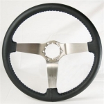 Click Here For Full Product Info E13434 WHEEL-STEERING-BRUSHED SPOKE-LEATHER-69-82