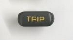 Click Here For Full Product Info E13468 BUTTON-TRIP-GRAY WITH ORANGE LETTERS-90-91