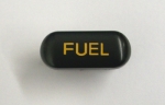 Click Here For Full Product Info E13471 BUTTON-FUEL-BLACK WITH ORANGE LETTERS-92-93