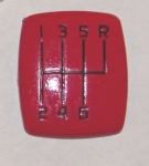 Click Here For Full Product Info E13713 BUTTON COVER-SHIFTER KNOB-6 SPEED-RED-97-04 DISCONTINUED