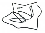 Click Here For Full Product Info E13955 TRIM-GLASS T TOP-WITH GLUE-PAIR-78-82