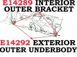 Click Here For Full Product Info E14292 REINFORCEMENT-OUTER UNDERBODY SEAT BELT-LEFT OR RIGHT-EXTERIOR-EACH-56-62