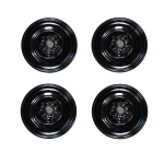 Click Here For Full Product Info E15062 WHEEL SET-STEEL-BLACK-15 X 5.5 INCH-4 PIECES-65-66