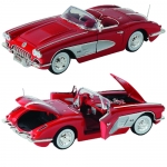 Click Here For Full Product Info E15742 MODEL-DIE CAST-1958 CORVETTE-RED OR BLACK-NO LONGER AVAIALBE.