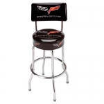 Click Here For Full Product Info E15776 STOOL-WITH BACK-C6 CORVETTE COUNTER STOOL
