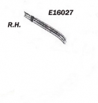 Click Here For Full Product Info E16027 BONDING STRIP-REAR FENDER-PRESS MOLDED-WHITE-RIGHT-56-57