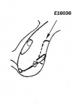 Click Here For Full Product Info E16036 SHIELD-SPLASH-REAR FENDER-PRESS MOLDED-WHITE-RIGHT-56-58