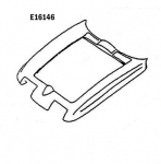 Click Here For Full Product Info E16146 HOOD SURROUND-PRESS MOLDED-WHITE-63-64