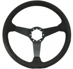 Click Here For Full Product Info E16374 WHEEL-STEERING-BLACK SUEDE-BLACK SOLID SPOKE-63-82
