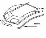 Click Here For Full Product Info E16472 BONDING STRIP-FENDER-FRONT UPPER-BLACK-LEFT HAND-68-72