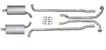 Click Here For Full Product Info E20076 EXHAUST SYSTEM-STAINLESS STEEL-2 INCH-SMALL BLOCK-MANUAL & AUTO-64-67