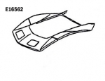 Click Here For Full Product Info E16562 HOOD SURROUND-SHEET MOLDED COMPOUND-PRESS MOLDED-GRAY-73-74