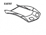 Click Here For Full Product Info E16707 HOOD SURROUND-HAND LAYUP-73-74
