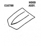 Click Here For Full Product Info E16788 HOOD-ASSEMBLY-SMALL BLOCK-HAND LAYUP-68-72