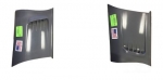 Click Here For Full Product Info E16998 FENDER-SIDE LOUVER PANELS CONVERSION TO 95-96 STYLE-PAIR-HAND LAYUP-84-90