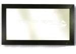 Click Here For Full Product Info E17089 MIRROR-ETCHED STINGRAY LOGO-FRAMED-SILVER