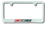 Click Here For Full Product Info E17100 FRAME-LICENSE PLATE-Z06 SUPERCHARGED-CHROME