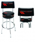 Click Here For Full Product Info E17222 STOOL-GRAND SPORT CORVETTE COUNTER STOOL WITH BACK-3 HEIGHTS