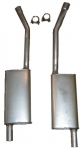 Click Here For Full Product Info E1733A MUFFLER-ALUMINIZED-PAIR-53-55