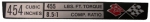 Click Here For Full Product Info E1790 PLATE-ENGINE DATA-CONSOLE-LS-5 454-72