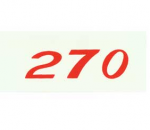 Click Here For Full Product Info E18223 DECAL-VALVE COVER HORSEPOWER-270 H.P.-WITH 2 x 4-WATER SOLUBLE-SINGLE-57-61