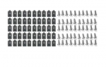 Click Here For Full Product Info E19006 U NUT AND SCREW KIT-100 PIECES-VARIOUS USES-53-82