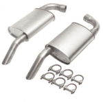 Click Here For Full Product Info E19778 MUFFLER-ALUMINIZED-TURBO-2.5 INCH-FOR DUAL PIPES-PAIR-74-79