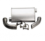 Click Here For Full Product Info E19780 MUFFLER-ALUMINIZED-TURBO-2.5 INCH-FOR Y PIPES-PAIR-76-81