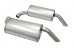 Click Here For Full Product Info E19807 MUFFLER-ALUMINIZED-ROUND-2.5 INCH-PAIR-74