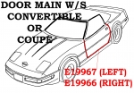 Click Here For Full Product Info E19967 WEATHERSTRIP-DOOR MAIN-COUPE OR CONVERTIBLE-USA-LEFT-97-04