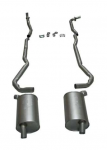 Click Here For Full Product Info E20091 EXHAUST SYSTEM-STAINLESS STEEL-2 TO 2.5 INCH-SMALL BLOCK-AUTOMATIC-73