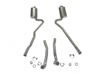 Click Here For Full Product Info E20025 EXHAUST SYSTEM-ALUMINIZED-2.5 INCH-BIG BLOCK-427-MANUAL-WELDED MUFFLER-68