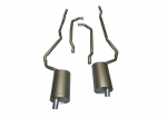 Click Here For Full Product Info E20119 EXHAUST SYSTEM-STAINLESS STEEL-2 INCH-SMALL BLOCK-MANUAL-WELDED MUFFLER-73