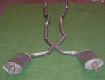 Click Here For Full Product Info E20041 EXHAUST SYSTEM-ALUMINIZED-2.5 INCH-BIG BLOCK-454-AUTOMATIC-WELDED MUFFLER-73