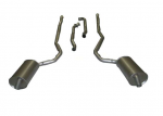 Click Here For Full Product Info E20042 EXHAUST SYSTEM-ALUMINIZED-2.5 INCH-BIG BLOCK-454-MANUAL-WELDED MUFFLER-73