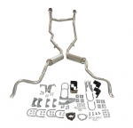 Click Here For Full Product Info E20197 EXHAUST SYSTEM-DELUXE-2.5 INCH-ROUND OFFROAD MUFFLER-WITH CROSSOVER-FUEL INJECTION-62-NO LONGER AVAIALBLE