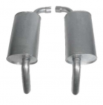 Click Here For Full Product Info E20336 MUFFLER-ALUMINIZED-ROUND-2.25 INCH-PAIR-75-77