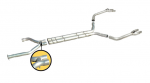 Click Here For Full Product Info E20361 EXHAUST SYSTEM-ALUMINIZED-CHAMBERED-MUFFLER ELIMINATORS-STAINLESS STEEL TIPS-92-95