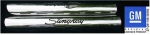 Click Here For Full Product Info E20799 SHIELD-SIDE EXHAUST-POLISHED STAINLESS STEEL-WITH STINGRAY LOGO- PAIR-63-82
