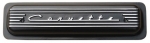 Click Here For Full Product Info E20915 COVER-VALVE-WITH CORVETTE SCRIPT-BLACK POWDER COATED FINISH-SAND CAST-PAIR-87-91