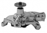 Click Here For Full Product Info E21061 PUMP-WATER-NEW-CHROME-IRON HOUSING-SHORT-SMALL BLOCK-REV. ROTATION-55-71