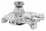Click Here For Full Product Info E21120 PUMP-WATER-NEW-CHROME-IRON HOUSING-SHORT-SMALL BLOCK-72-82