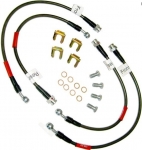 Click Here For Full Product Info E22180 HOSE SET-BRAKE-BRAIDED STAINLESS STEEL-IN COLOR-4 PIECES-USA-Z06-06-13