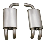 Click Here For Full Product Info E3663 MUFFLER-ALUMINIZED-FACTORY STYLE-OVAL-PAIR-84
