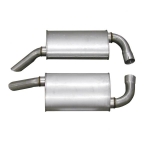 Click Here For Full Product Info E3665 MUFFLER-ALUMINIZED-OVAL-2.5 INCH-PAIR-78 L82-79-82 ALL