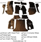 Click Here For Full Product Info E4426 CARPET SET-COMPLETE-COUPE-CUT PILE-MASS BACK-84-87